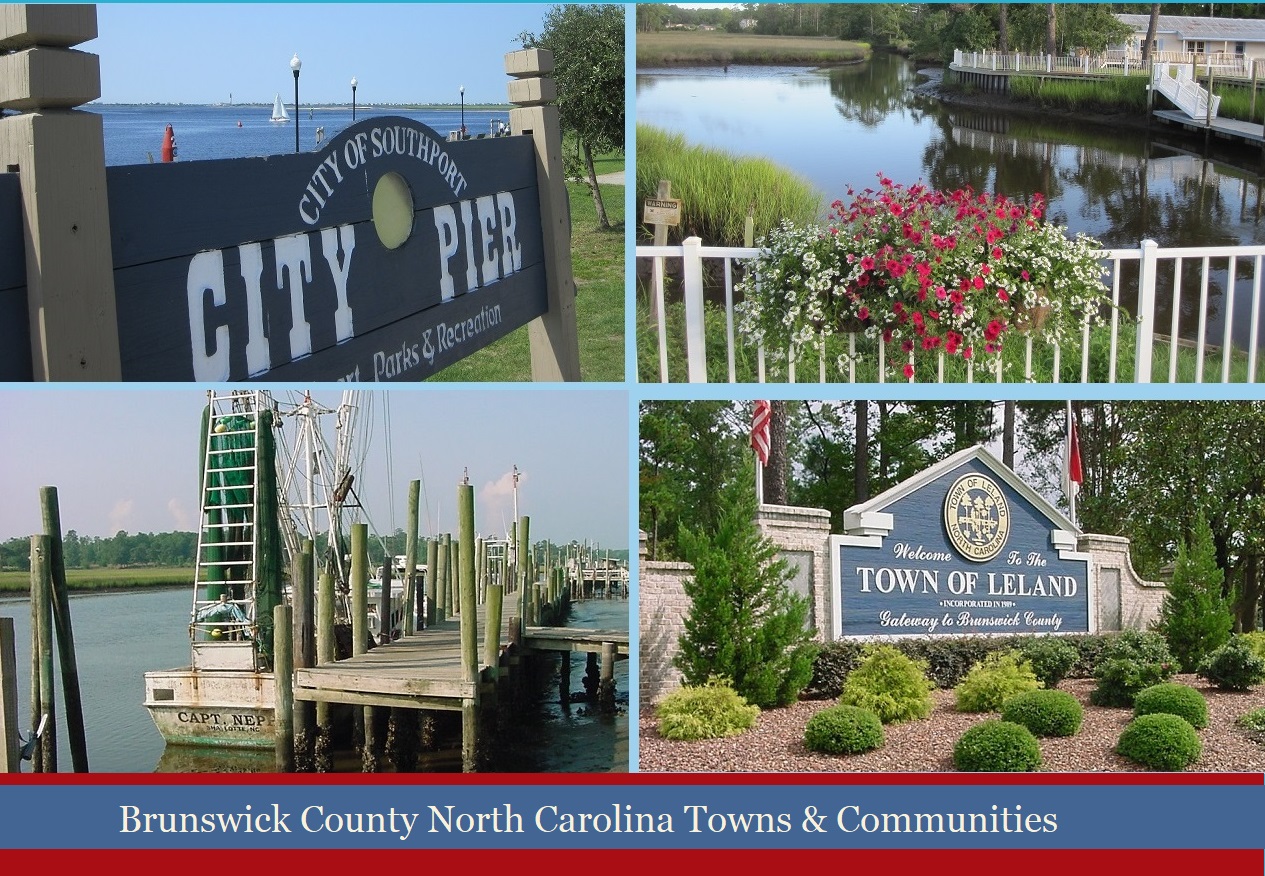Brunswick County NC towns and communities